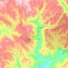 Ussassai topographic map, elevation, terrain