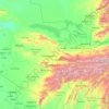 Zarafshon topographic map, elevation, terrain