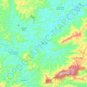 Vai-Volta topographic map, elevation, terrain