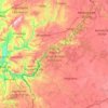 Parque Natural de las Arribes del Duero topographic map, elevation, terrain