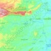 Vicência topographic map, elevation, terrain
