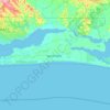 Ibeju Lekki topographic map, elevation, terrain