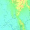 Hmawbi topographic map, elevation, terrain