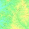 Boulkiemdé topographic map, elevation, terrain