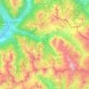Cervières topographic map, elevation, terrain