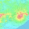 Distrito Penonomé topographic map, elevation, terrain