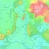 Champasak Province topographic map, elevation, terrain