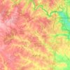 Fredericksburg and Spotsylvania National Military Park topographic map, elevation, terrain