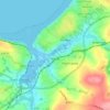 Hayle topographic map, elevation, terrain