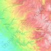 Tuolumne County topographic map, elevation, terrain