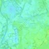Denderbelle topographic map, elevation, terrain