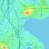 Carson Beach topographic map, elevation, terrain