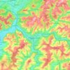 Zweibrücken topographic map, elevation, terrain