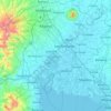 Pampanga topographic map, elevation, terrain