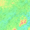 Rio Novo topographic map, elevation, terrain