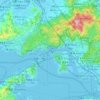 Tsuen Wan District topographic map, elevation, terrain