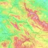 Nisava topographic map, elevation, terrain