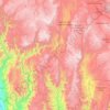 Mezquital topographic map, elevation, terrain