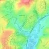 Pentwyn topographic map, elevation, terrain