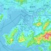 Yuen Long District topographic map, elevation, terrain