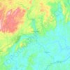 Primavera topographic map, elevation, terrain
