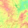 Brong-Ahafo Region topographic map, elevation, terrain