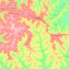 Gália topographic map, elevation, terrain