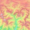 Chum Nubri topographic map, elevation, terrain