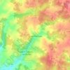 Saint-Gourson topographic map, elevation, terrain