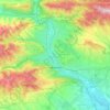 Tbilisi topographic map, elevation, terrain