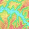 Ornans topographic map, elevation, terrain