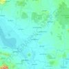 Kampong Thom topographic map, elevation, terrain