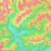 Claut topographic map, elevation, terrain
