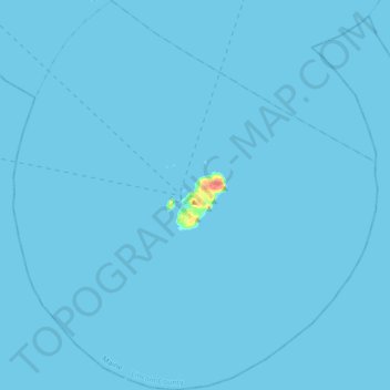 Monhegan Island Plantation topographic map, elevation, terrain
