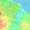 Paraipaba topographic map, elevation, terrain