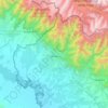 Balakan District topographic map, elevation, terrain