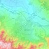 Merkezefendi topographic map, elevation, terrain