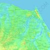 Fortaleza topographic map, elevation, terrain