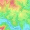 Kosov topographic map, elevation, terrain