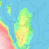 Qatar topographic map, elevation, terrain