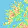 Senja - Sážžá topographic map, elevation, terrain