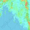 Krabi Province topographic map, elevation, terrain