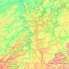 McCreary County topographic map, elevation, terrain