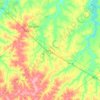 Coroados topographic map, elevation, terrain