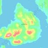 Lulu Island topographic map, elevation, terrain