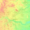 Eunápolis topographic map, elevation, terrain