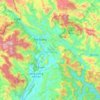 Vị Xuyên District topographic map, elevation, terrain