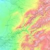 Bostanlik district topographic map, elevation, terrain