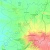 Mondulkiri topographic map, elevation, terrain