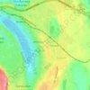 Əmircan topographic map, elevation, terrain